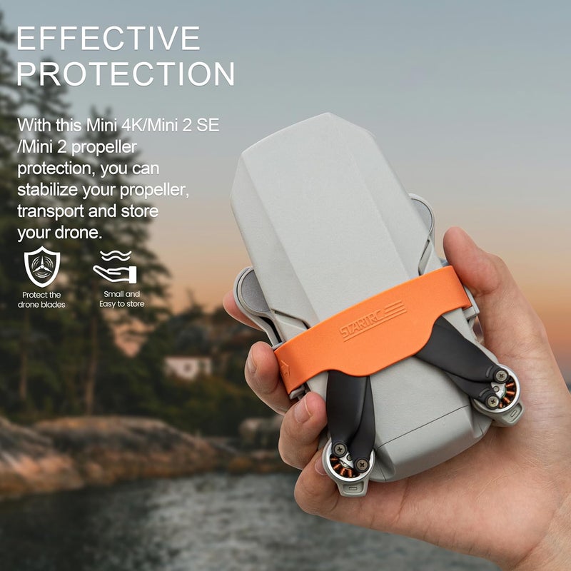 STARTRC Propeller Holder Strap for DJI Mini 4K/Mini 2/Mavic Mini 2 Accessories, Propeller Protector Props Guard Stabilizer Fixator Quick Release Strap - Image 5